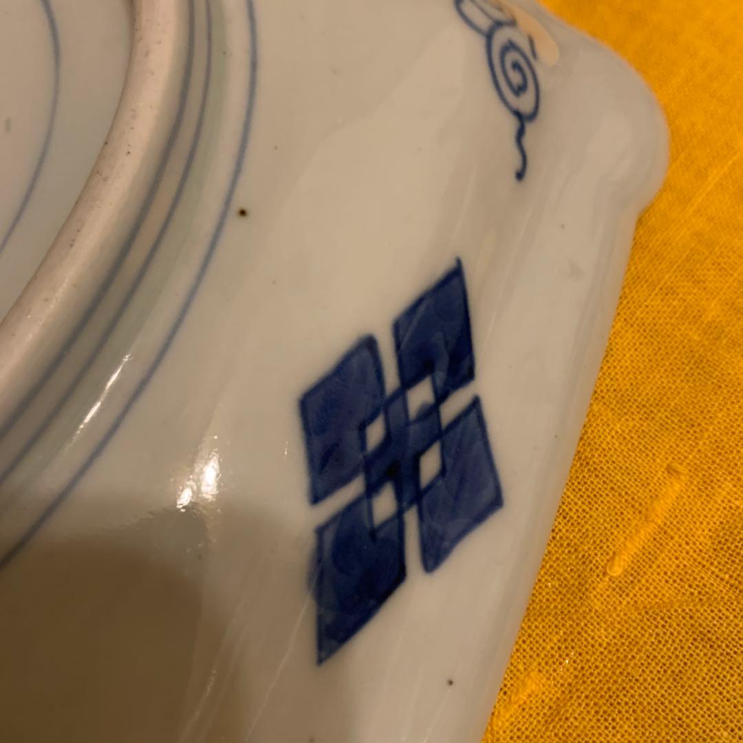 アンティーク　染付 皿　207