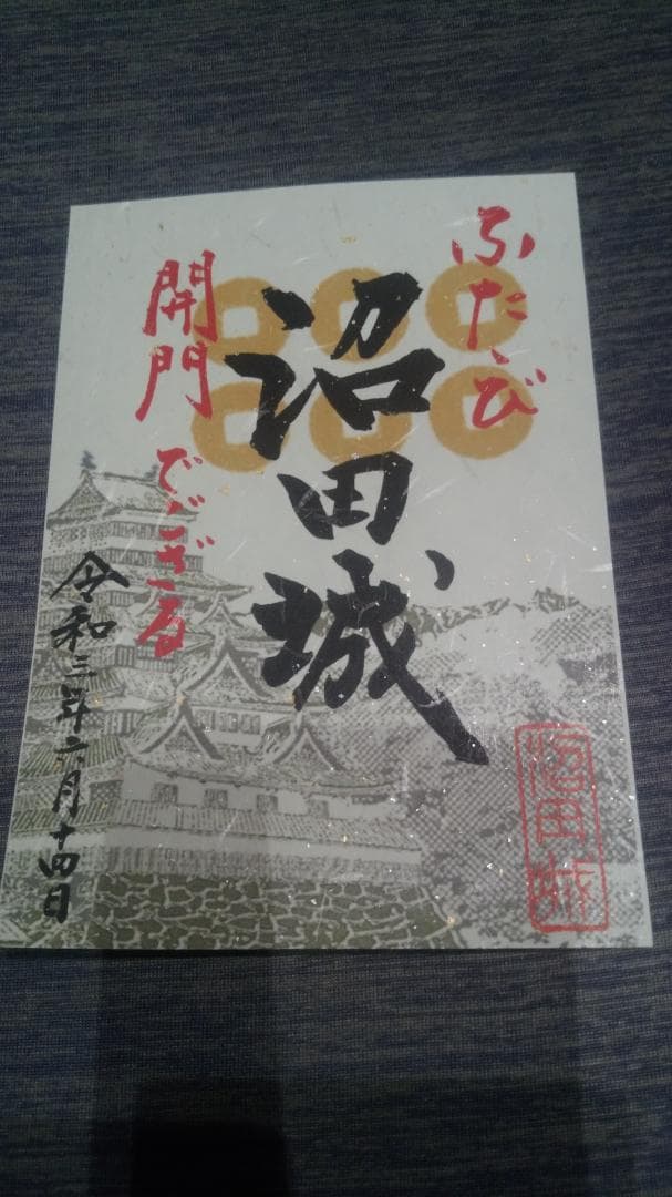 令和三年、沼田城限定御城印、タイプＢ、1月から12月まで、コロナ御城印、全13枚