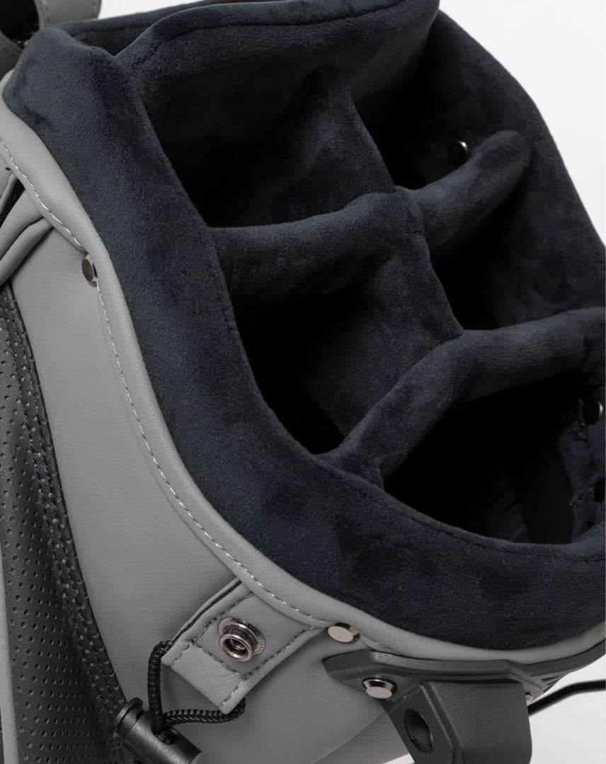 MUTA エシカルレザー キャディバッグ＆ヘッドカバーセット　グレー