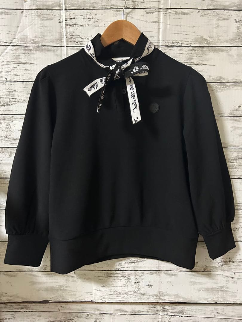 レディースゴルフウェア　スカートセットアップブラック　長袖　L／M サイズ