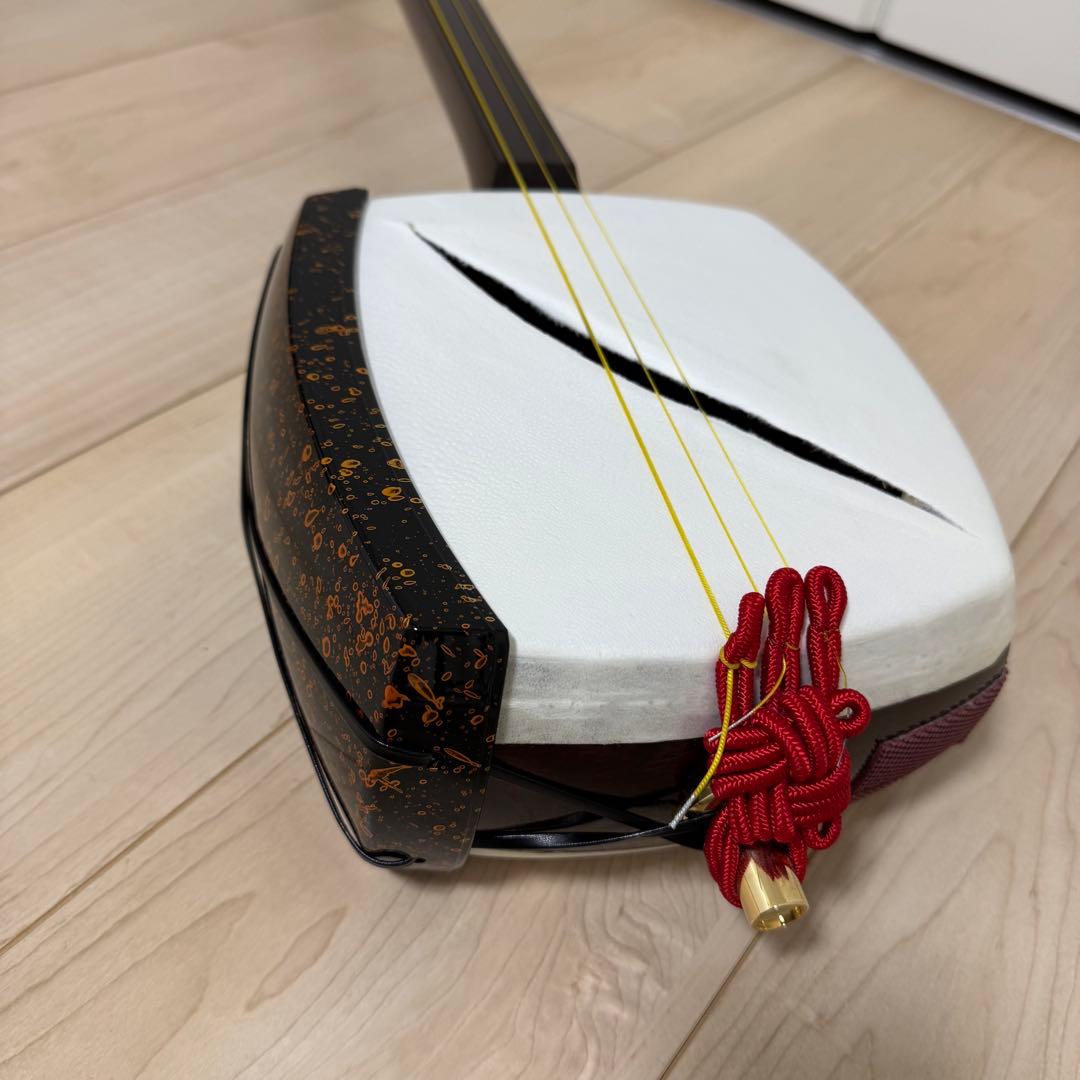 津軽三味線 子持ち綾杉　太棹