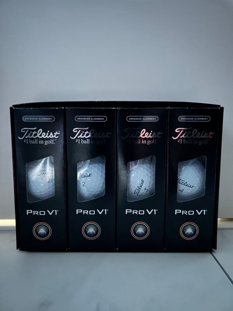 タイトリストプロV1AIM Enhancedボール 25年ローナンバー3ダース