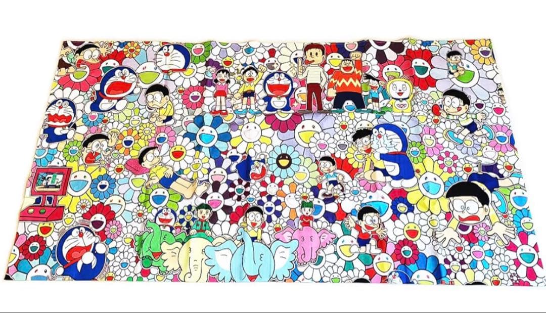 新品未使用品ドラえもん展 2017 マルチクロス 村上隆