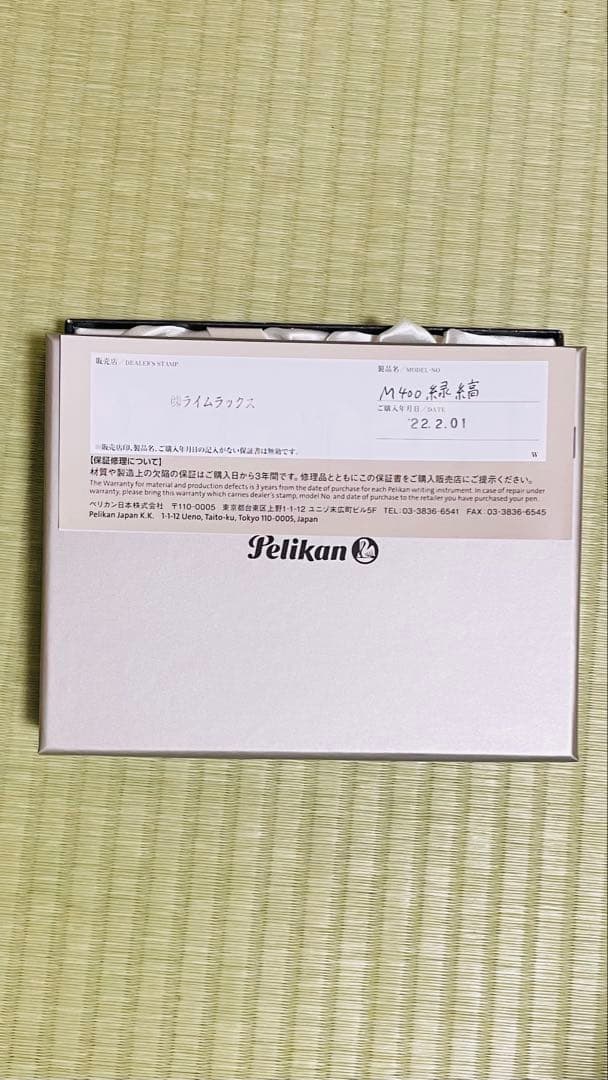Pelikan 4001 万年筆とインクセット