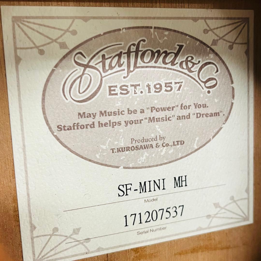 美品 Stafford&Co. SF-MINI MH ミニアコースティックギター