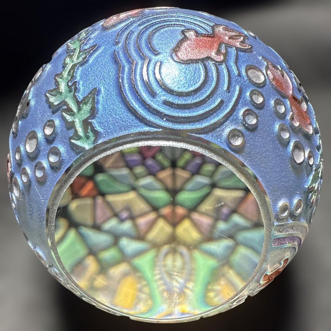 定榮政隆 じょうえい まさたか 万華鏡 金魚 サンドブラスト ガラスマーブル