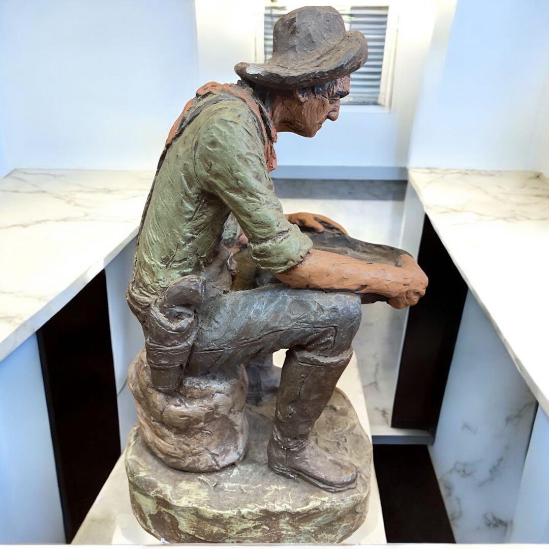 アメリカンインテリア　マイケルガーマン　アンティーク　彫刻