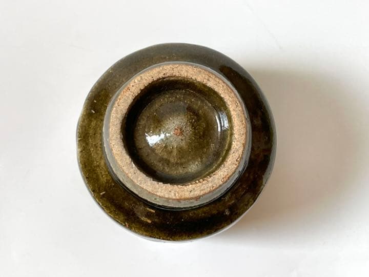 骨董　益子焼　濱田庄司　浜田庄司　？　民芸　民藝　鉄釉　指描　湯呑　コップ