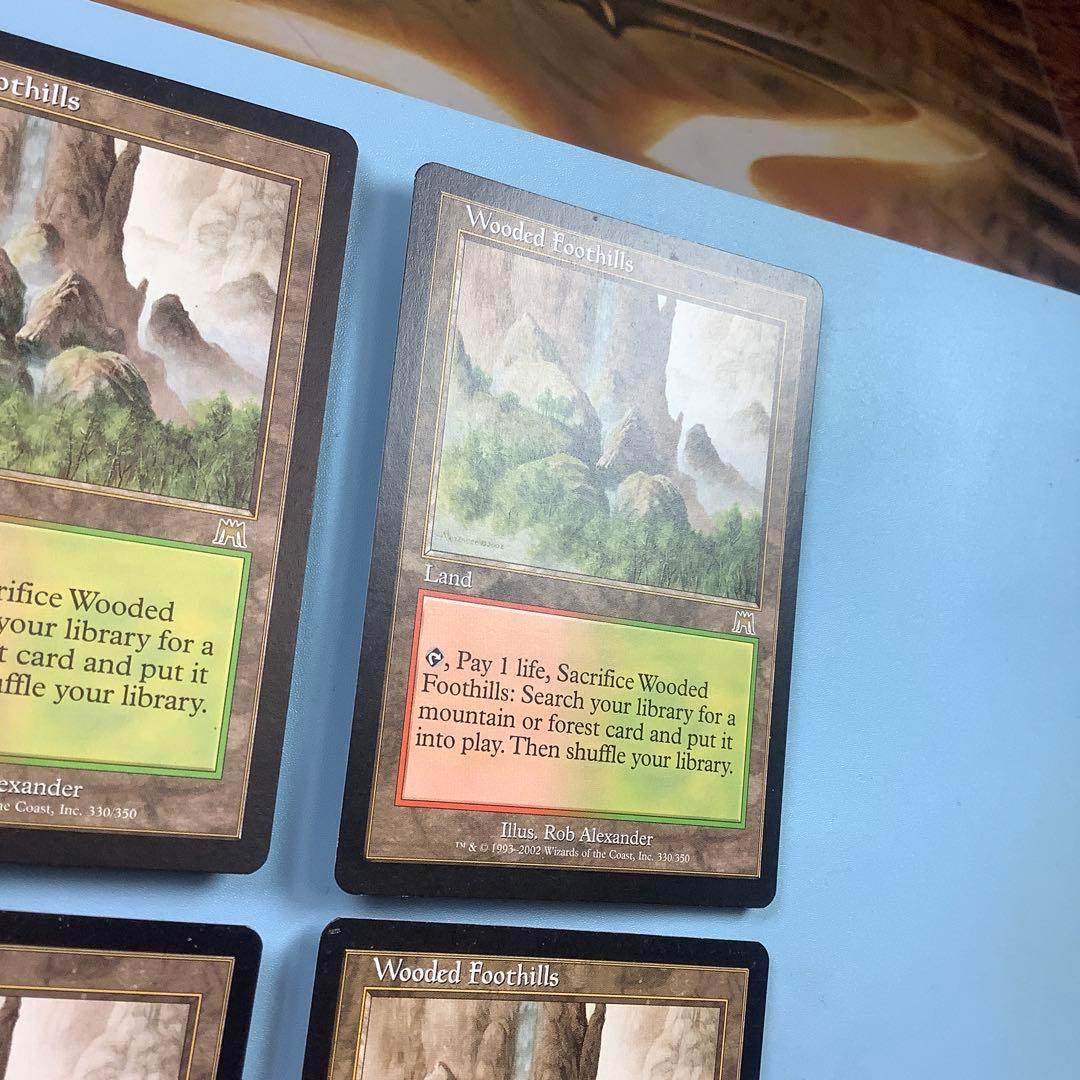 樹木茂る山麓/Wooded Foothills ONS英語4枚セット