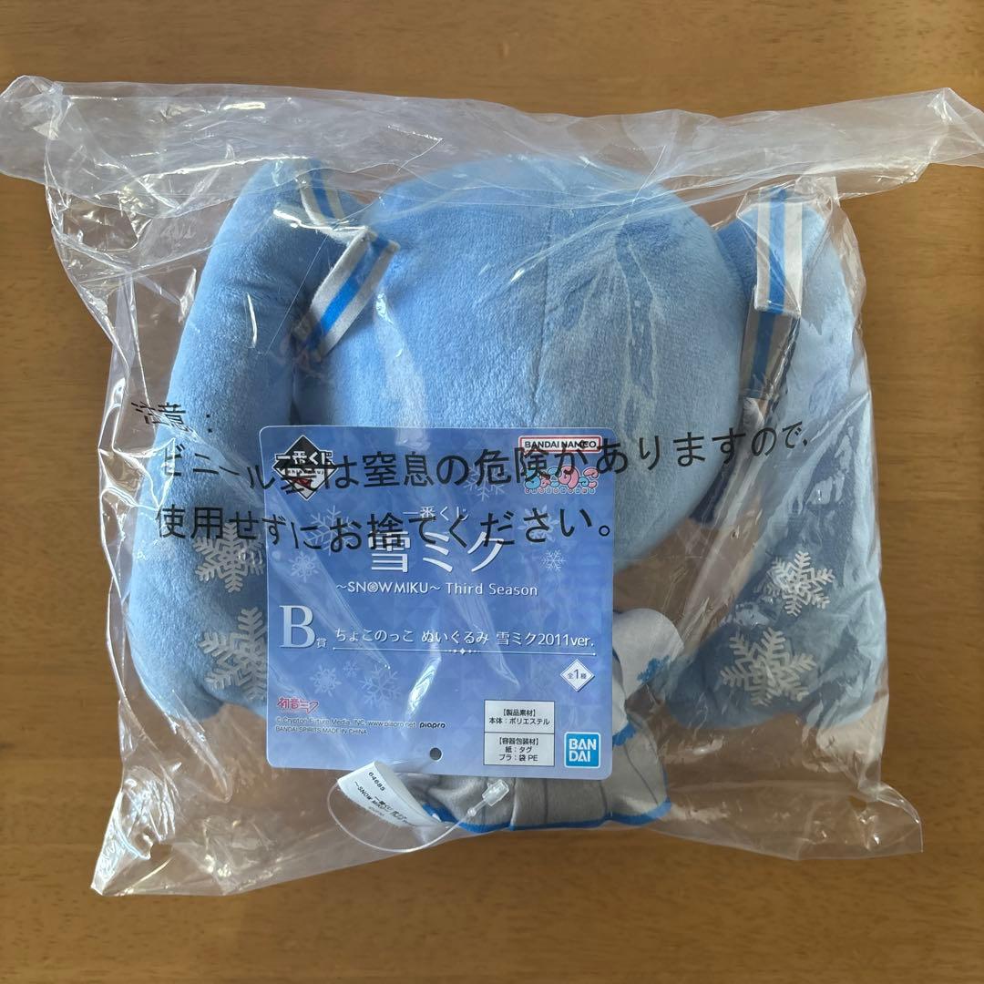 一番くじ 雪ミク ラストワンver. ちょこのっこ ぬいぐるみ2011ver.