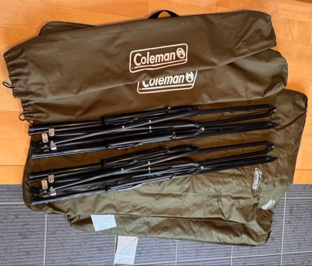 【2脚セット】Coleman チェア ソファチェア アウトドアチェア オリーブ