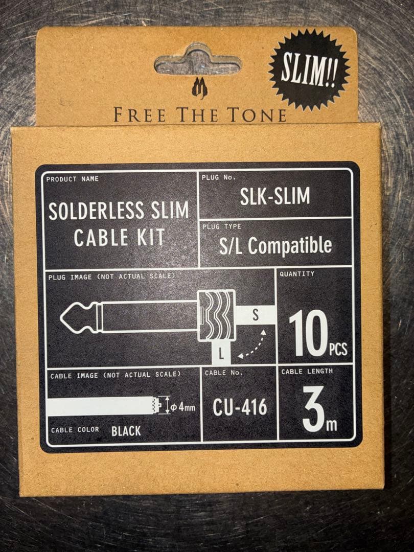 配信機器・PA機器・レコーディング機器 SOLDERLESS SLIM CABLE KIT SLK-SLIM 3m