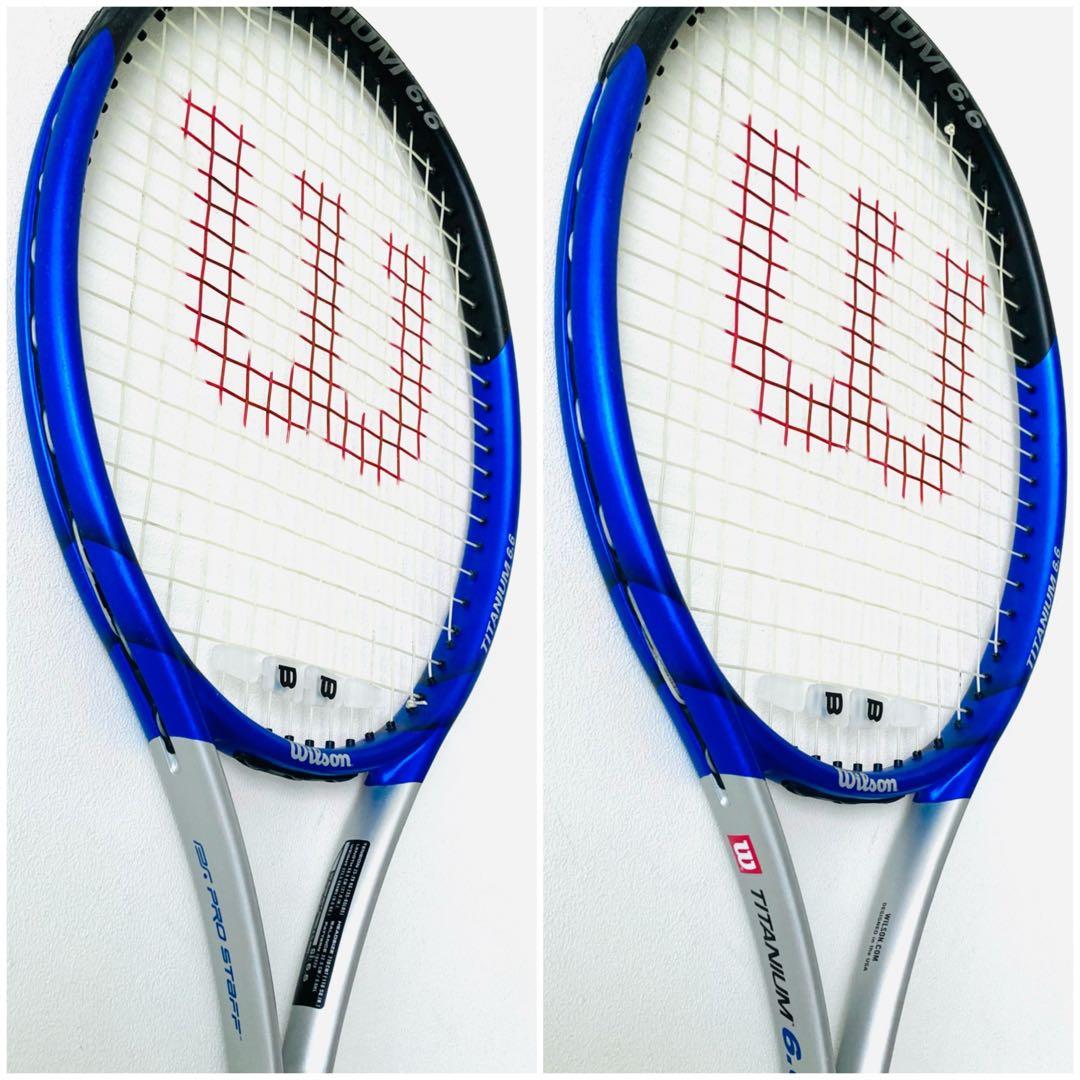 【美品】ウィルソン『プロスタッフ 6.6 Ti』テニスラケット／G2／超軽量