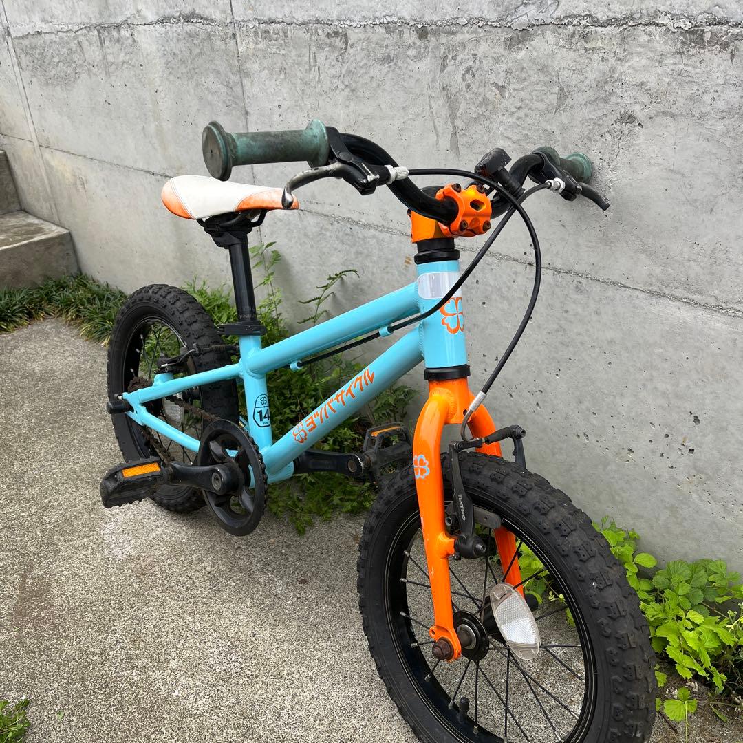 ヨツバサイクル　14インチ　ラムネブルー　東京多摩地区より