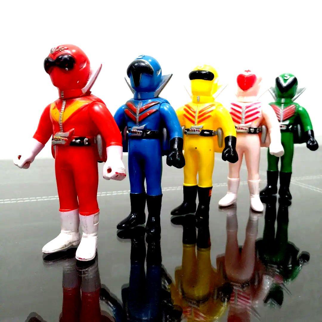 ★☆★当時物美品　ポピー　ゴレンジャー　フィギュア5体セット★☆★