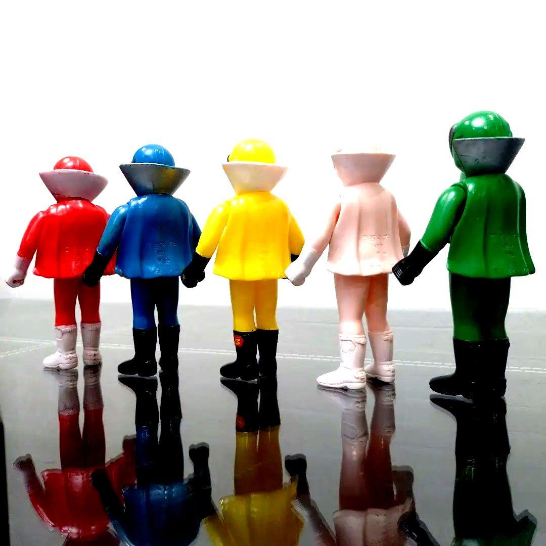 ★☆★当時物美品　ポピー　ゴレンジャー　フィギュア5体セット★☆★