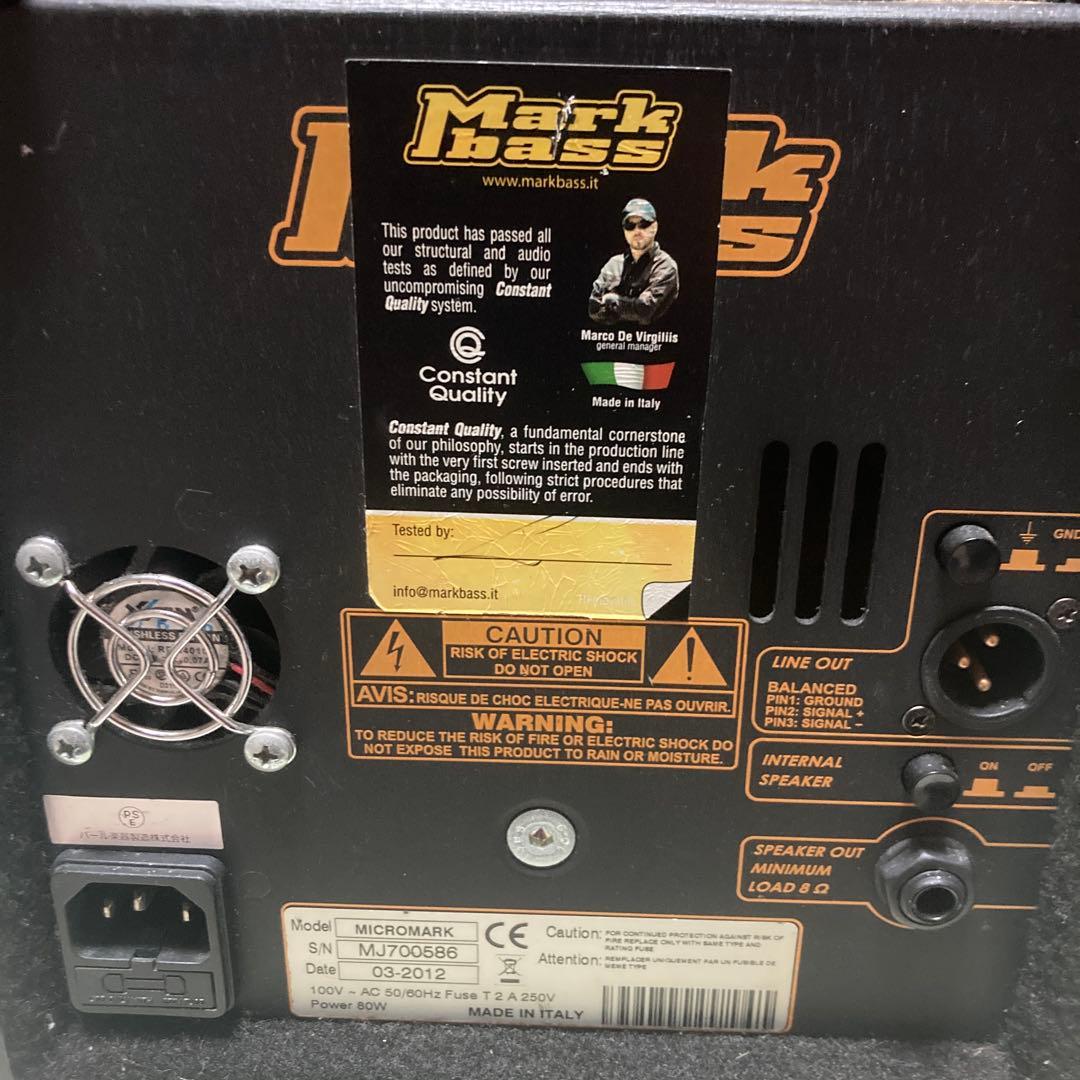 【Markbass Micromark ベースアンプ】