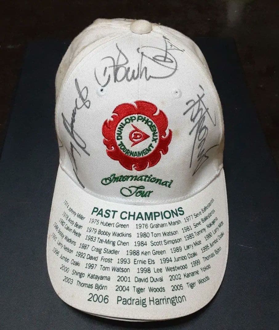 【最終】2007年ゴルフトーナメントツアー記念グッズ 直筆サイン キャップ