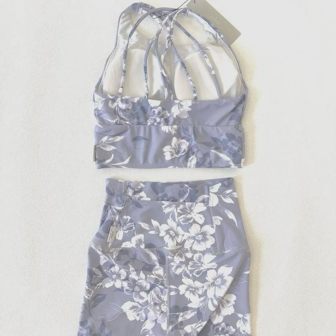 ジュリエ セットアップ 0 ブラトップ レギンス ヨガウェア ホットヨガ 花柄