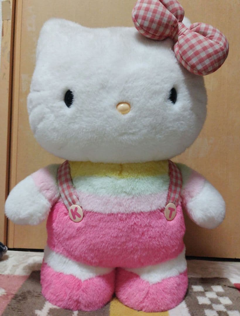 希少 ハローキティ 特大 ジャンボ BIG ぬいぐるみ 自立 レトロ レア
