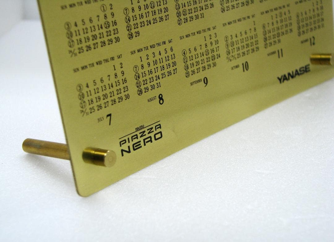 吉田三郎商店 YANASE PIAZZA NEROカレンダー 1988年 ⑥