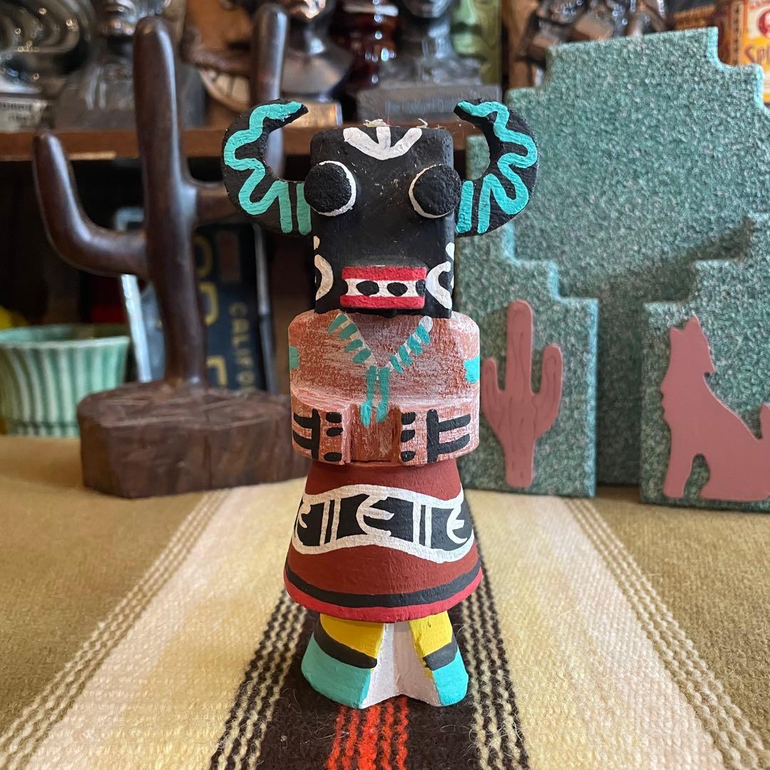 希少品！70's〜カチナドール人形　ネイティブアメリカン　USAヴィンテージ