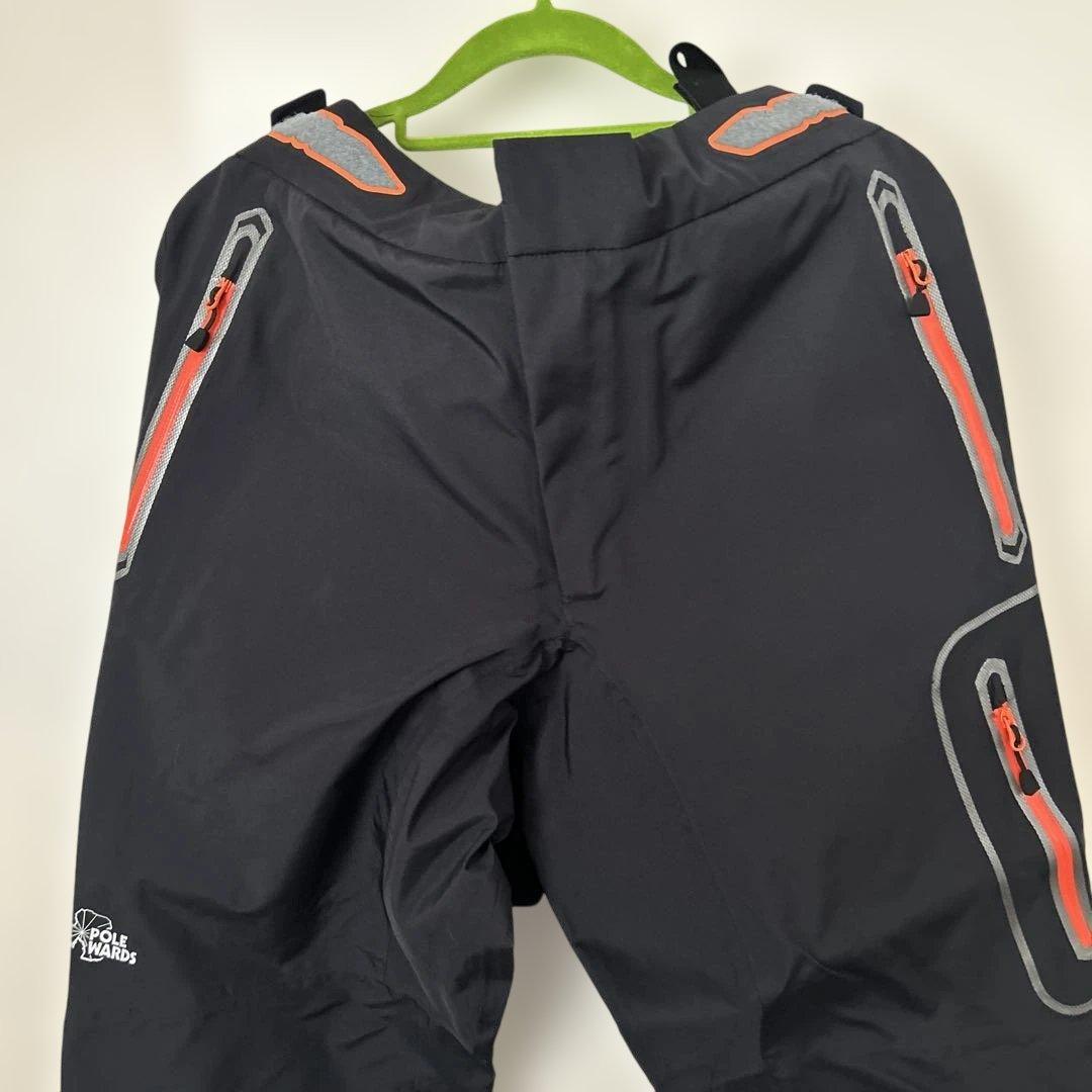POLE WARDS レインウェア上下セット　M 黒/オレンジ