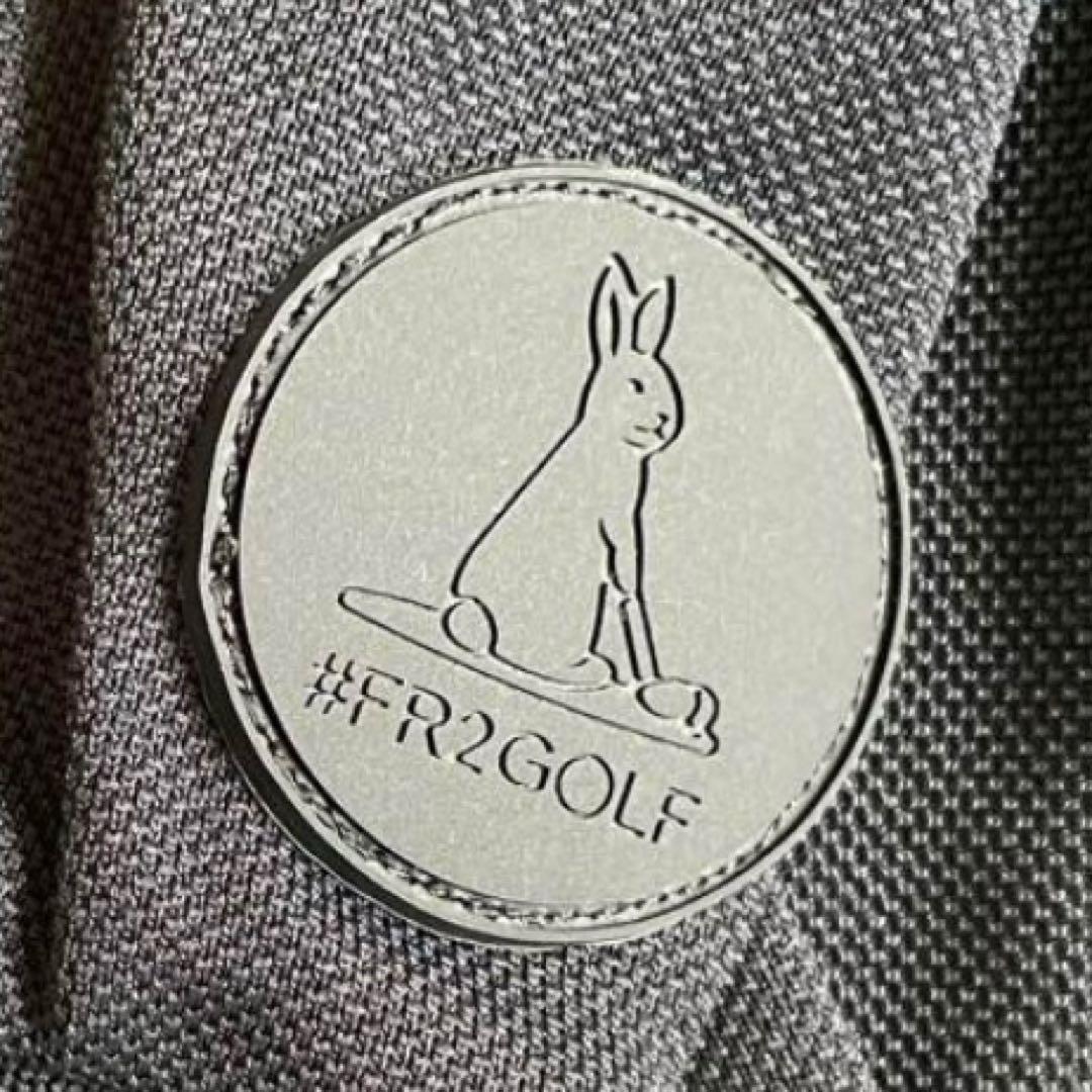 【沖縄限定‼️】2XL⭐️FR2ゴルフ 刺繍ロゴ リンガーデザイン ポロシャツ