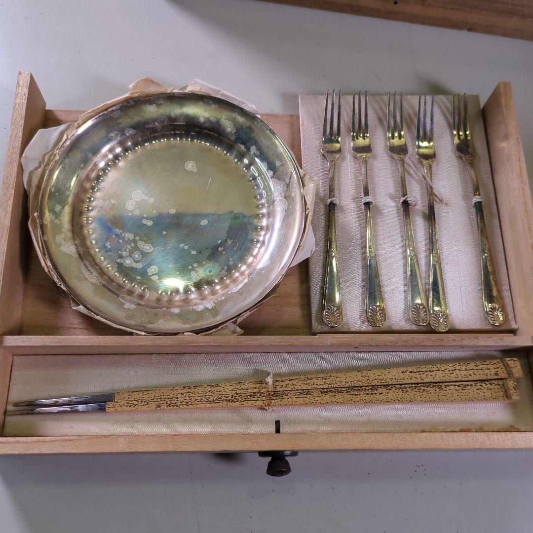 黄銅　菓子器鉢　金属皿　骨董品　時代物