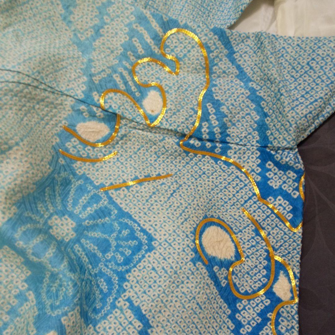 総絞り  振り袖  金彩  成人式  正絹