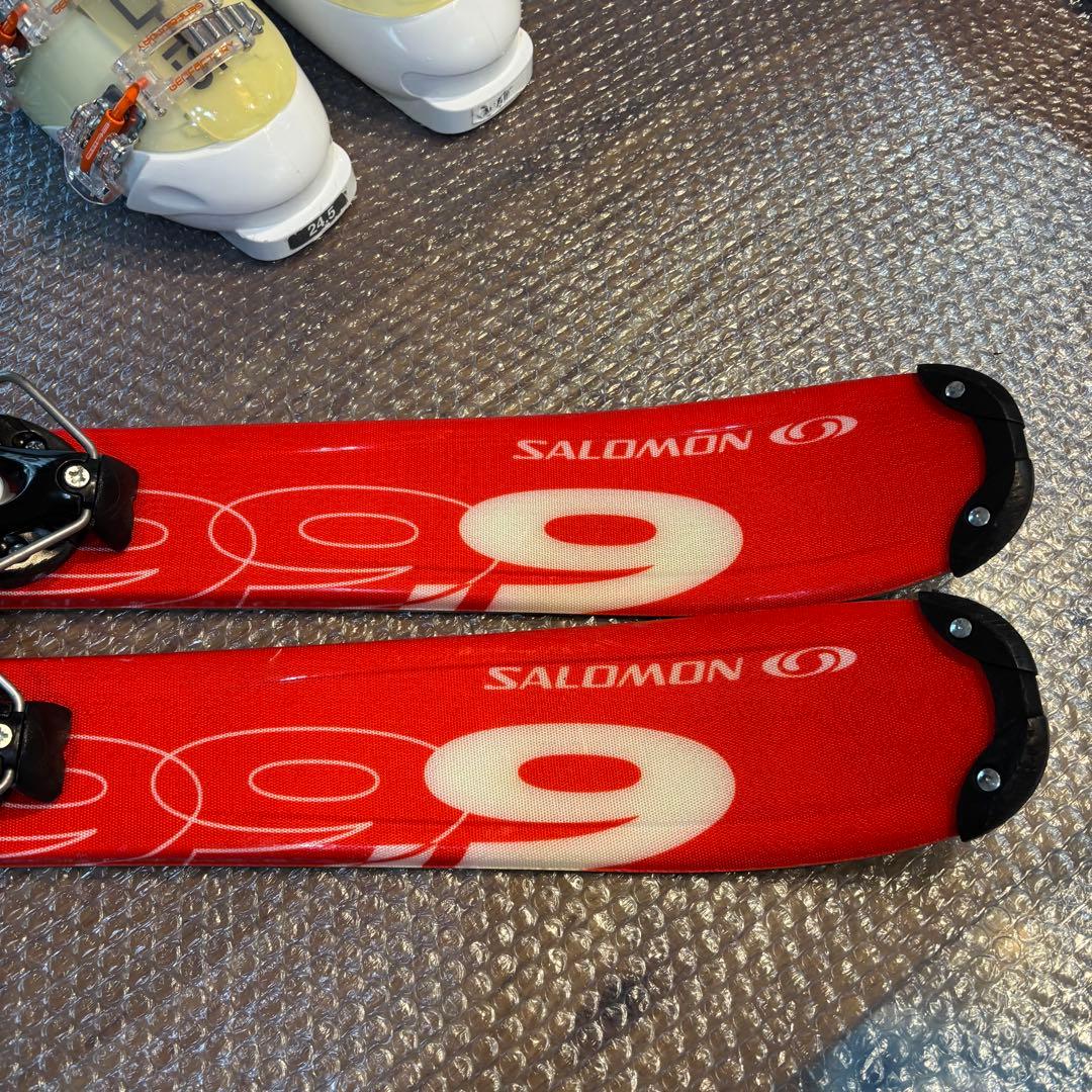 レディースショートスキーセット　ファンスキー　Salomon 24-24.5cm