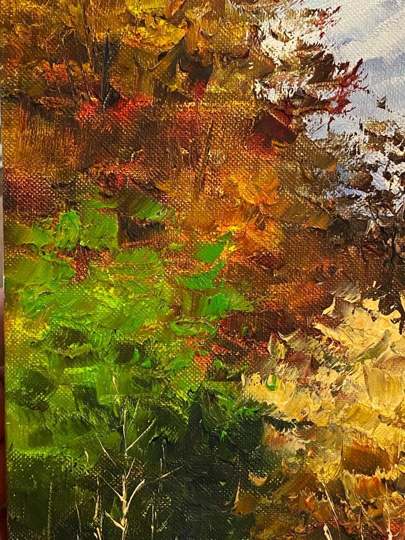 *そら*「真作」小林幸三「北岳」風景画　油彩画　額装　サイン有り　F10号