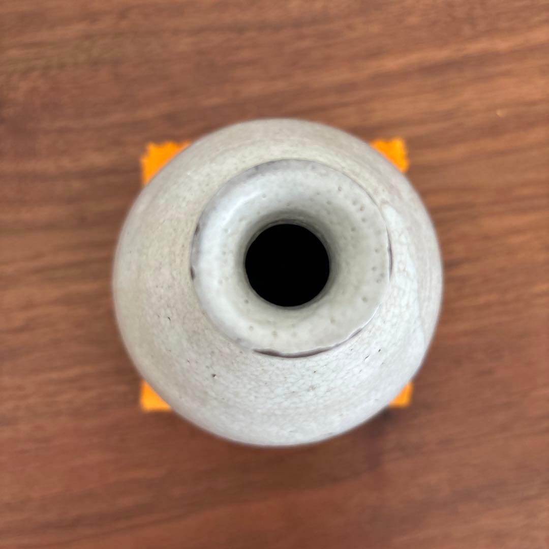 矢野直人 粉引徳利 供箱 共布 栞付き