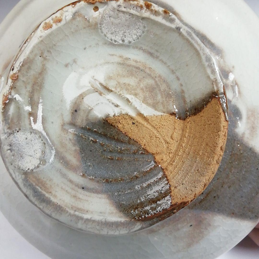 Ｔ４６１　茶碗　『粉引茶碗』『子の日窯　大島久興 作』　共箱　抹茶碗　茶道具