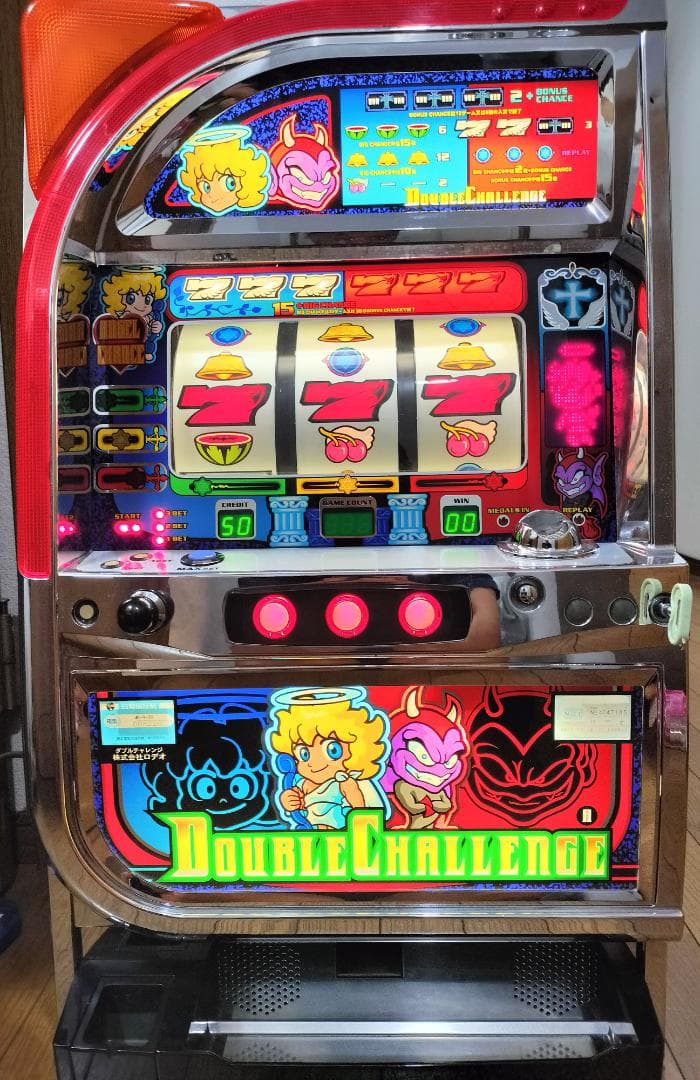 【パチスロ実機】ロデオ★ダブルチャレンジ【不要機付】４号機・希少台・人気台