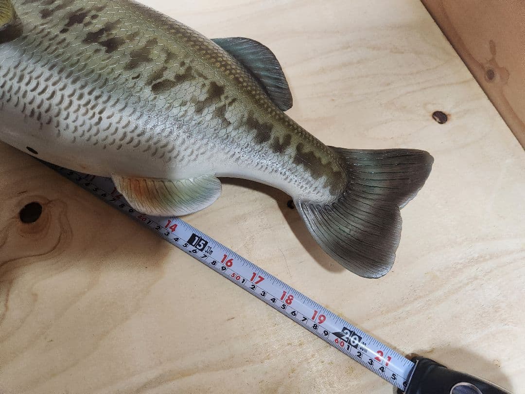 ハンドメイド　ブラックバス 釣り　フィギュア　レプリカ　模型　置物