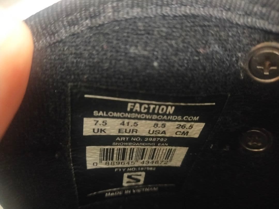 サロモン　スノーボードブーツ FACTION 26.5