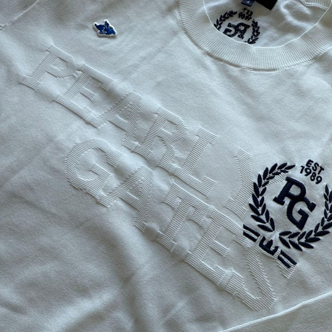 未使用級　パーリーゲイツ　ニット　セーター　白　ホワイト　4 M〜L相当　美品