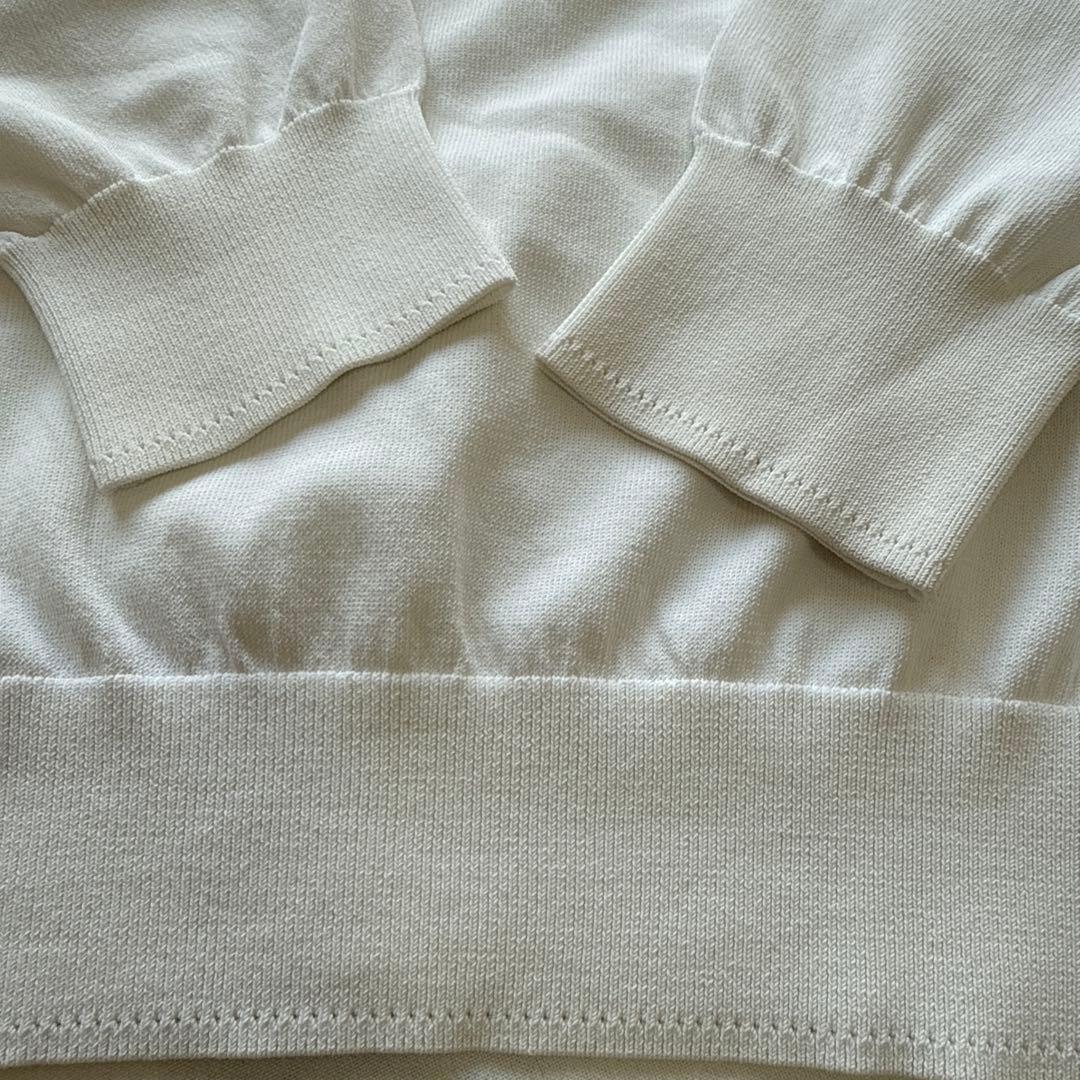 未使用級　パーリーゲイツ　ニット　セーター　白　ホワイト　4 M〜L相当　美品