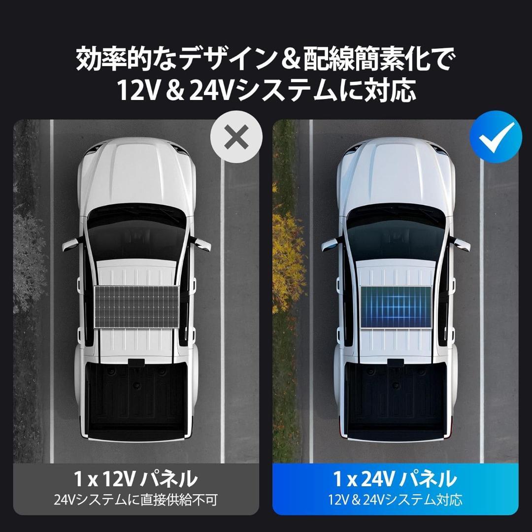 Renogy 200W 24V ソーラーパネル N型電池25%高効率 16BB