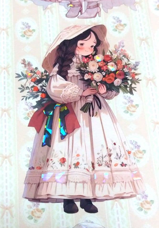 廃盤品✩J1118＃几味甜风(贝壳光)奶泡匣子切り売り海外人物女の子AIマステ