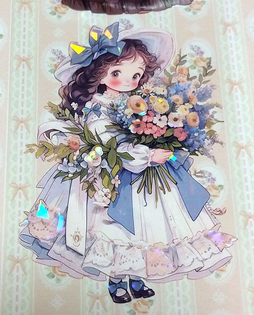 廃盤品✩J1118＃几味甜风(贝壳光)奶泡匣子切り売り海外人物女の子AIマステ