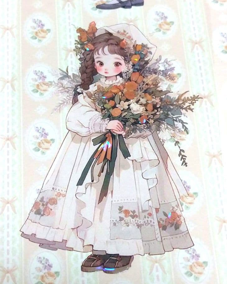 廃盤品✩J1118＃几味甜风(贝壳光)奶泡匣子切り売り海外人物女の子AIマステ