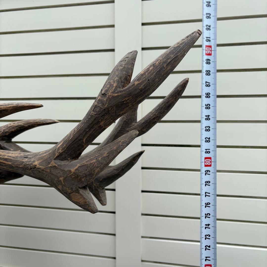 桃山時代頃 ビッグサイズ寄木鹿の置物 仏教美術