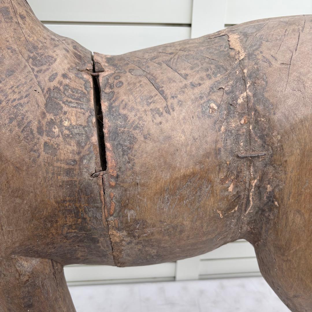 桃山時代頃 ビッグサイズ寄木鹿の置物 仏教美術