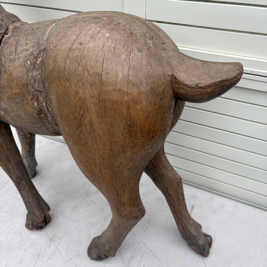 桃山時代頃 ビッグサイズ寄木鹿の置物 仏教美術