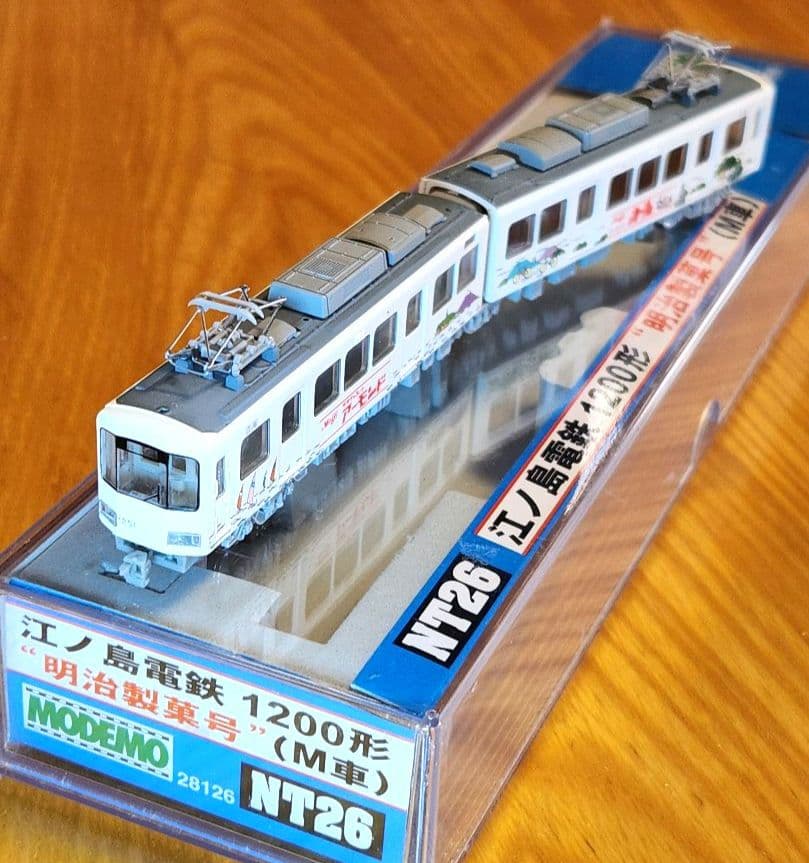 【美品・動作確認済】MODEMO 江ノ電 1200形 明治製菓号 M車 NT26