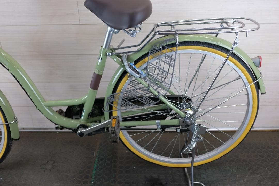 美品　軽快車　24インチ　シングル　ライト