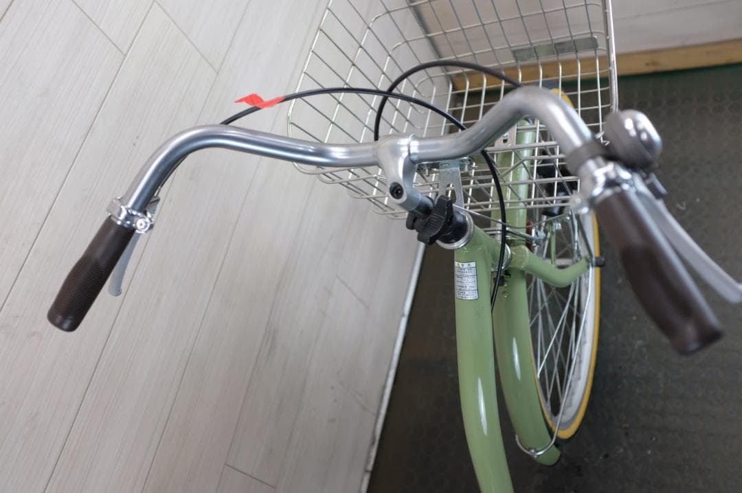 美品　軽快車　24インチ　シングル　ライト