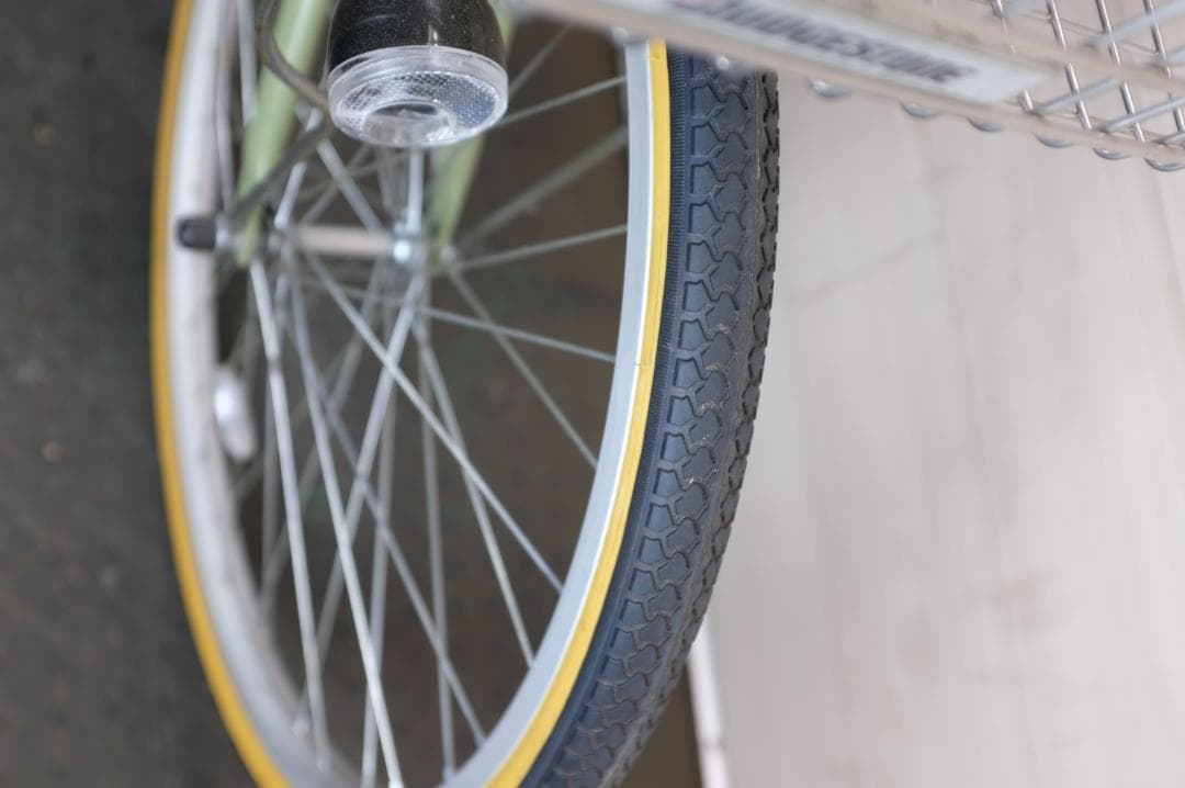 美品　軽快車　24インチ　シングル　ライト